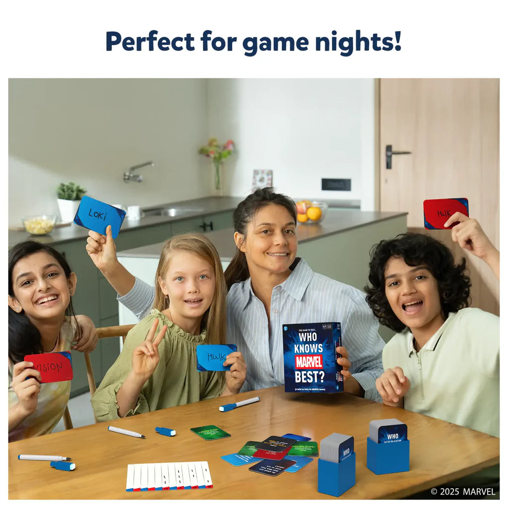 Skillmatics Who Knows Marvel Best | Card game | ages 8+