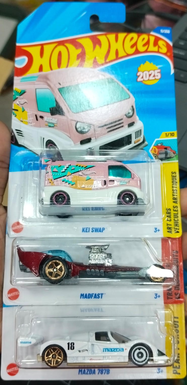 Hot Wheels Mainline - N Case (2025) - Combo Pack of 3 Cars - Long Card