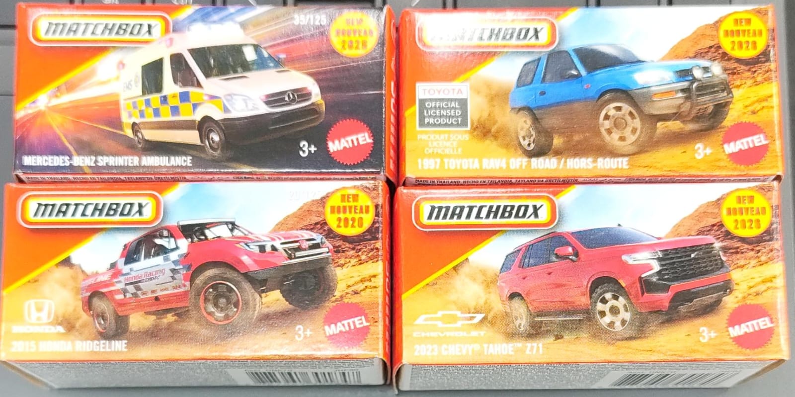 Matchbox Mainline - Combo Pack of 4 Cars - DNK70-02