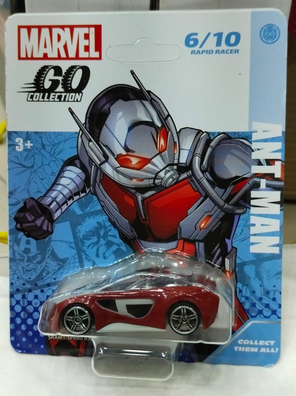 Hasbro Car Marvel Go Collection - 1:64 Scale - 06/10 - Ant-Man - Red