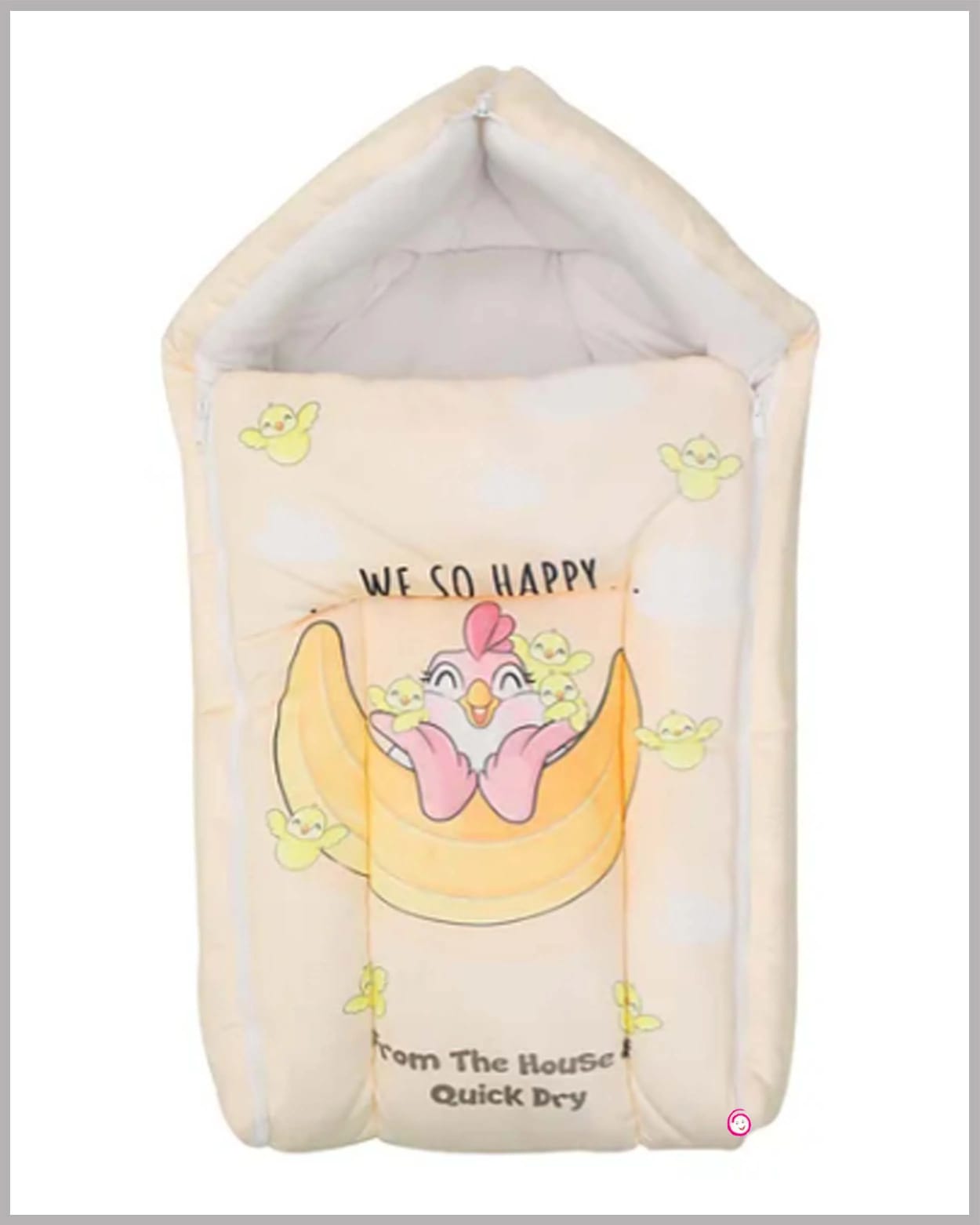Quick Dry Baby Wrapper cum Carry Bed - Star Print