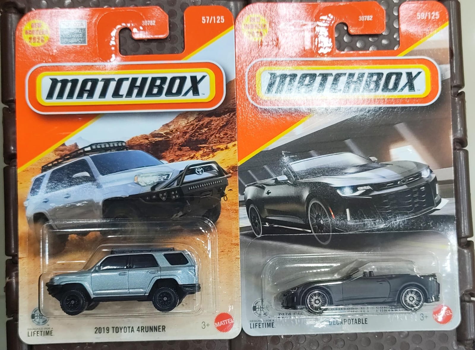 Matchbox Cars 2026 - Combo Pack of 2 Pcs - 2019 Toyota 4Runner & 2024 Chevrolet Camaro ZL1 - 30782-95FG