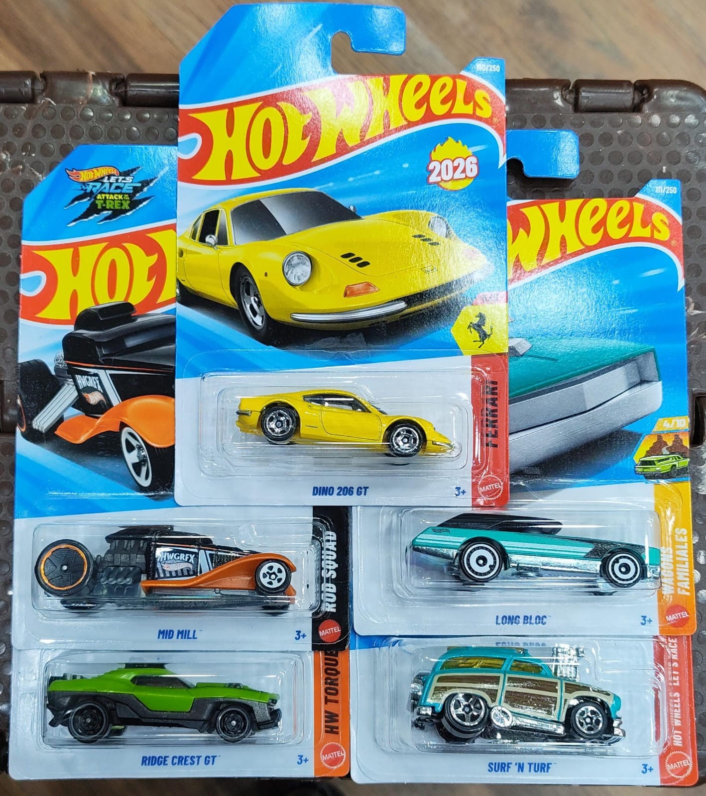 Hot Wheels Mainline - Pack of 5 Cars - P Case 2026