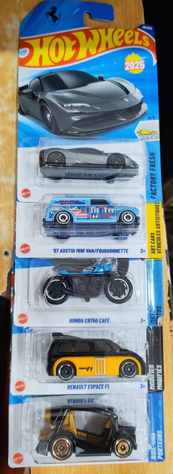 Hot Wheels Mainline - P Case 2025 - Combo Pack of 5 Cars - (1)