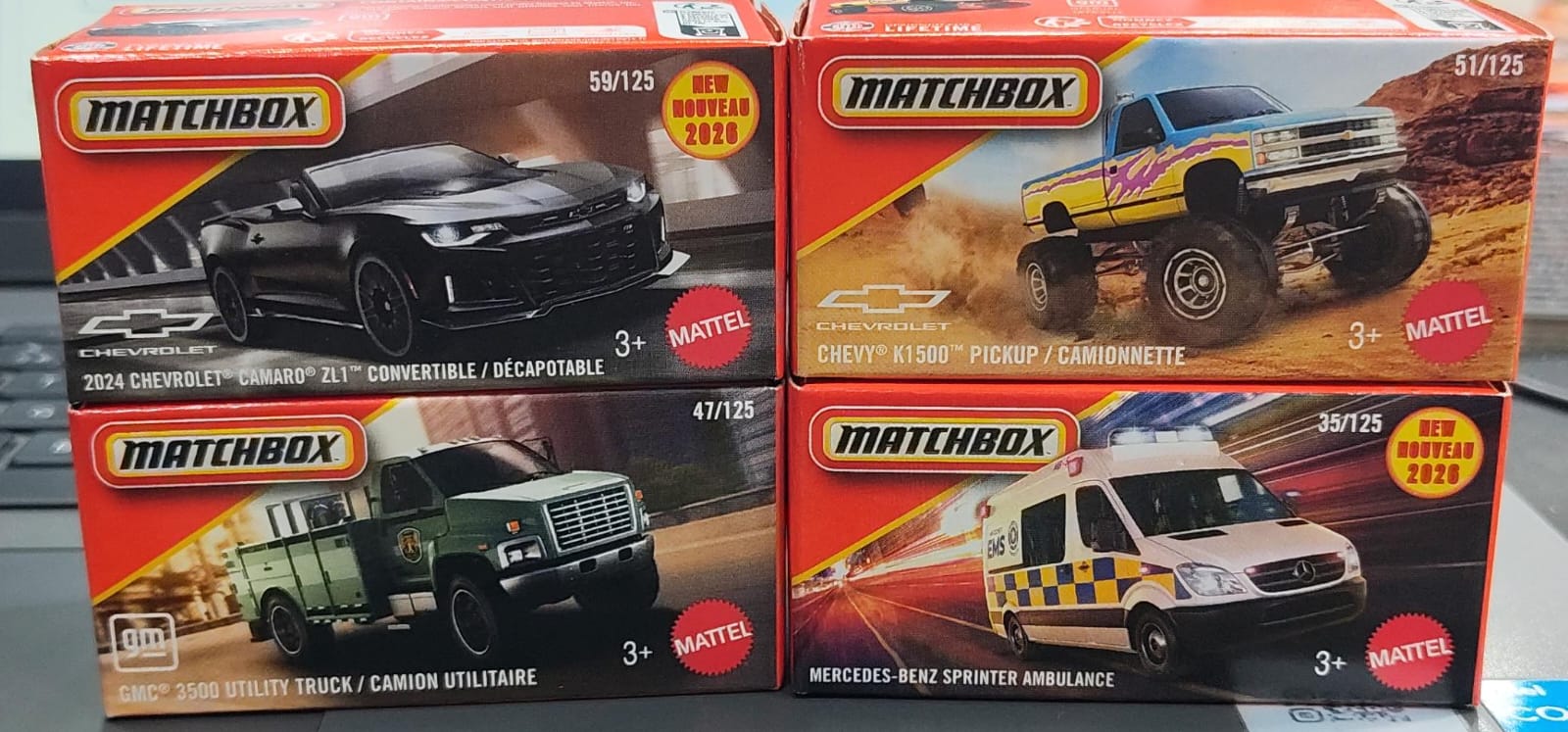 Matchbox Mainline - Combo Pack of 4 Cars - DNK70 - 002