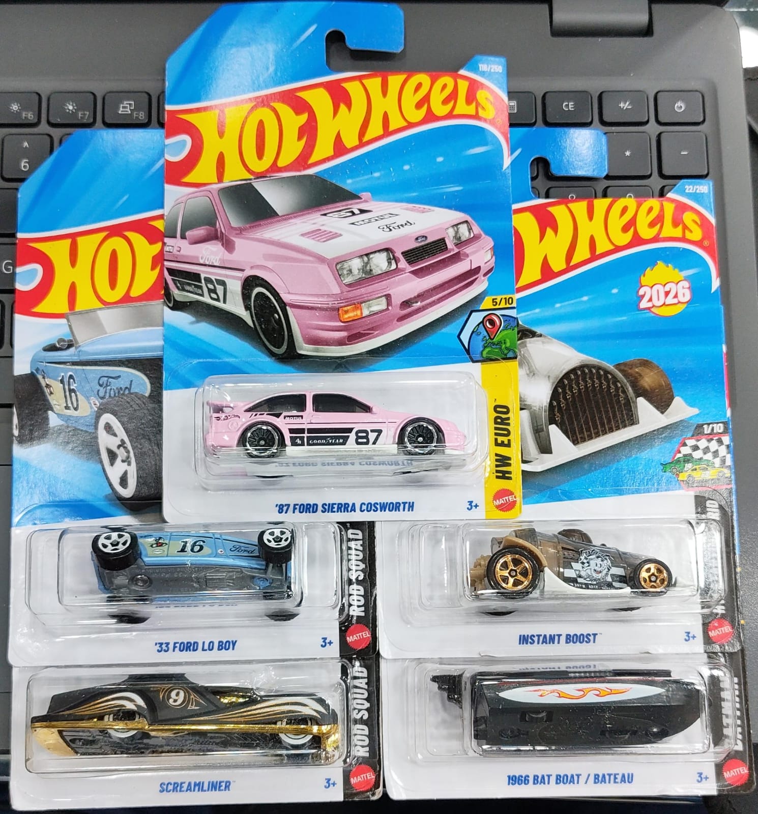 Hot Wheels Mainline - Combo Pack of 5 Cars - F Case 2026 - Long Card