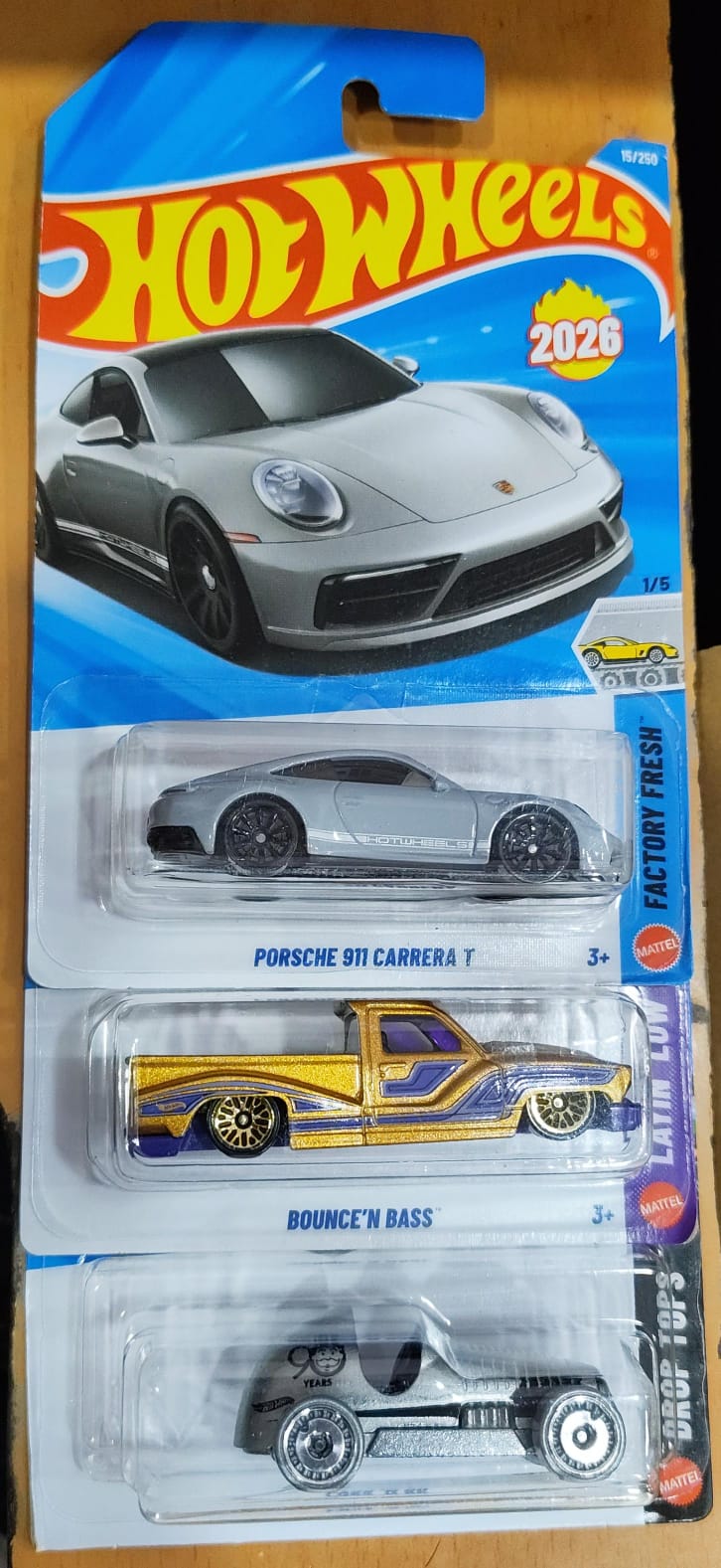 Hot Wheels Mainline - Combo Pack of 3 Cars - A Case 2026 - Long Card (1)