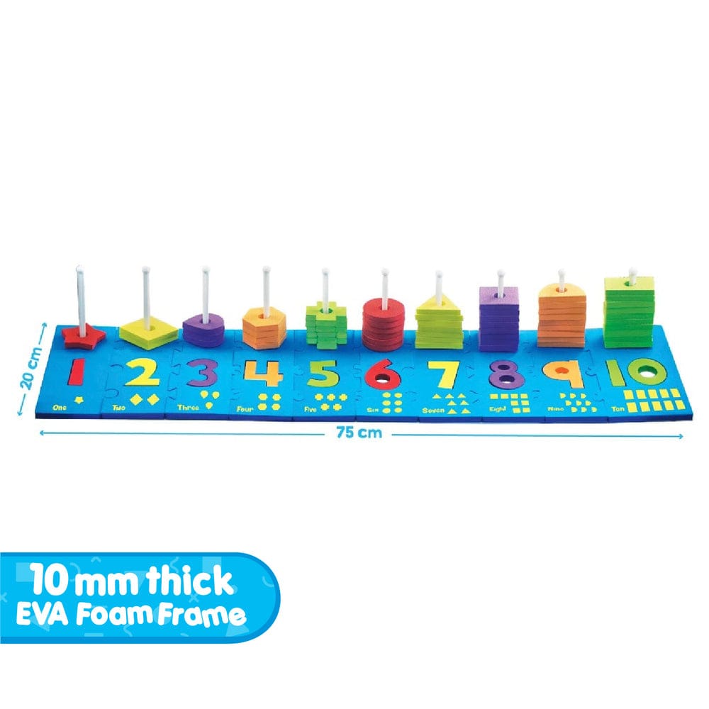 Learn Numbers, Shapes & Colours | Abacus for Kids | Educational Toys for 3+ Year Olds | Stacking Toys | Montessori Toys | Gift for 3 Year Old Boy & Girl