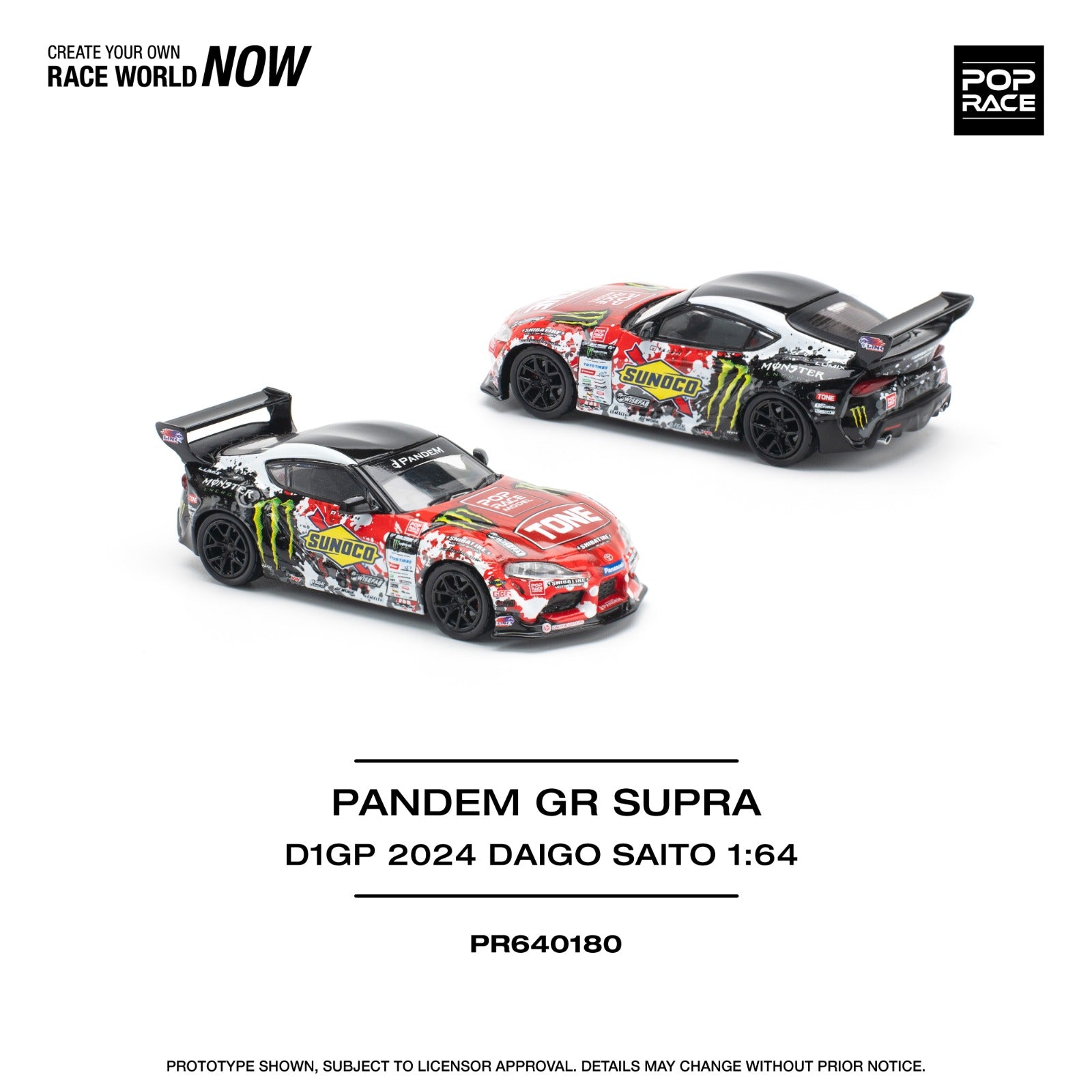 PANDEM GR Supra D1GP 2024 Daigo Saito Edition - 1:64 Scale - PR640180