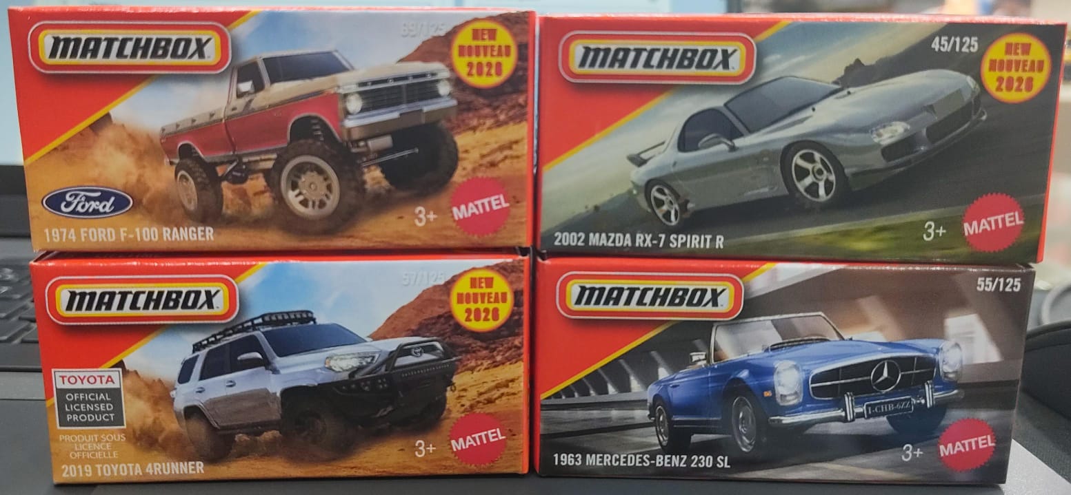 Matchbox Mainline - Combo Pack of 4 Cars - DNK70 - 95BG - 2