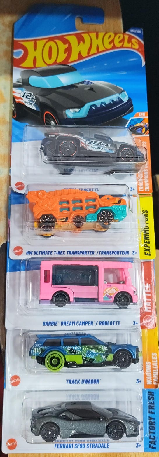 Hot Wheels Mainline - Combo Pack of 5 Cars - Mix Case 1