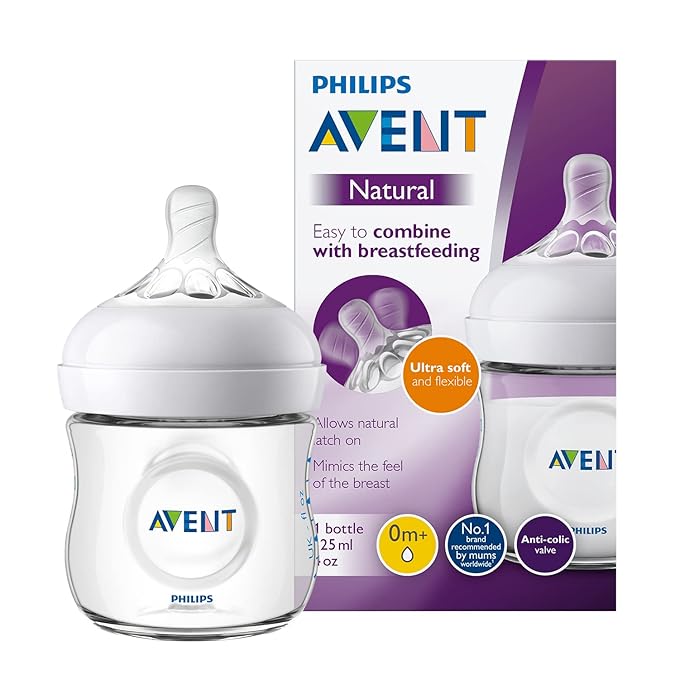 Philips Avent (0M+) Natural 2.0 Bottle 125ml SCF030/10  | SCY900/01 - ( 125 Ml / 4 Oz)