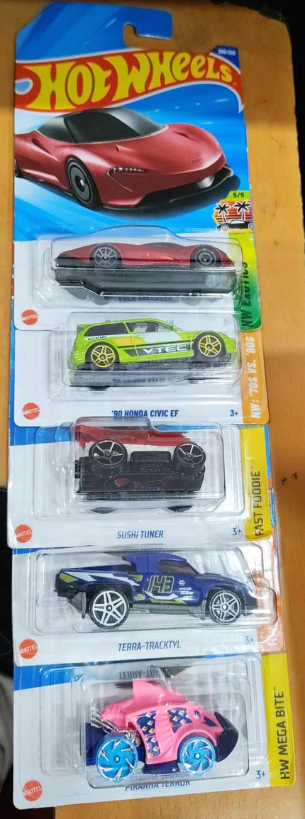 Hot Wheels Mainline - Mix Combo - Combo Pack of 5 Cars - 3