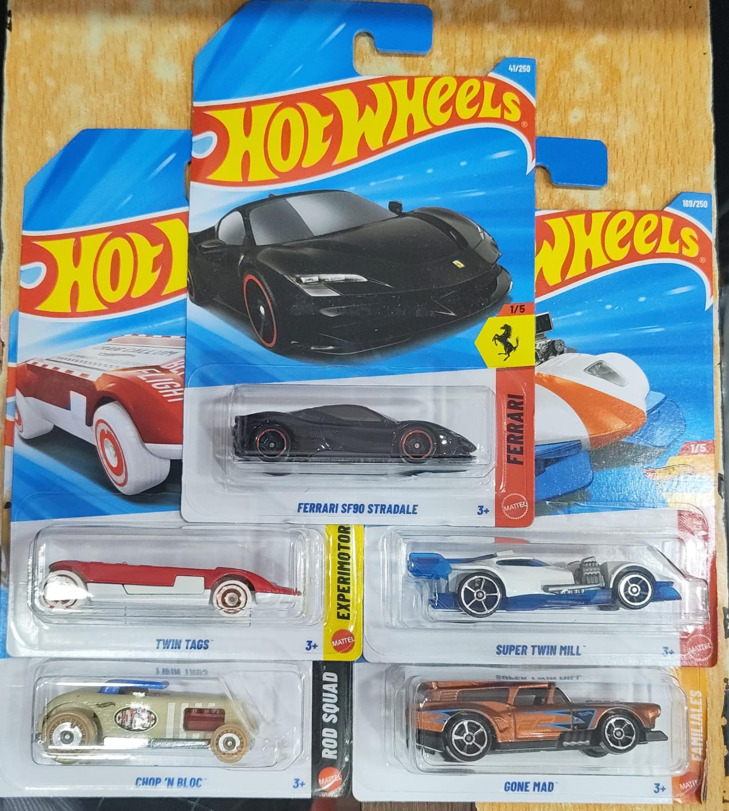 Hot Wheels Mainline - J Case 2026 Combo Pack of 5 Cars - Long Card