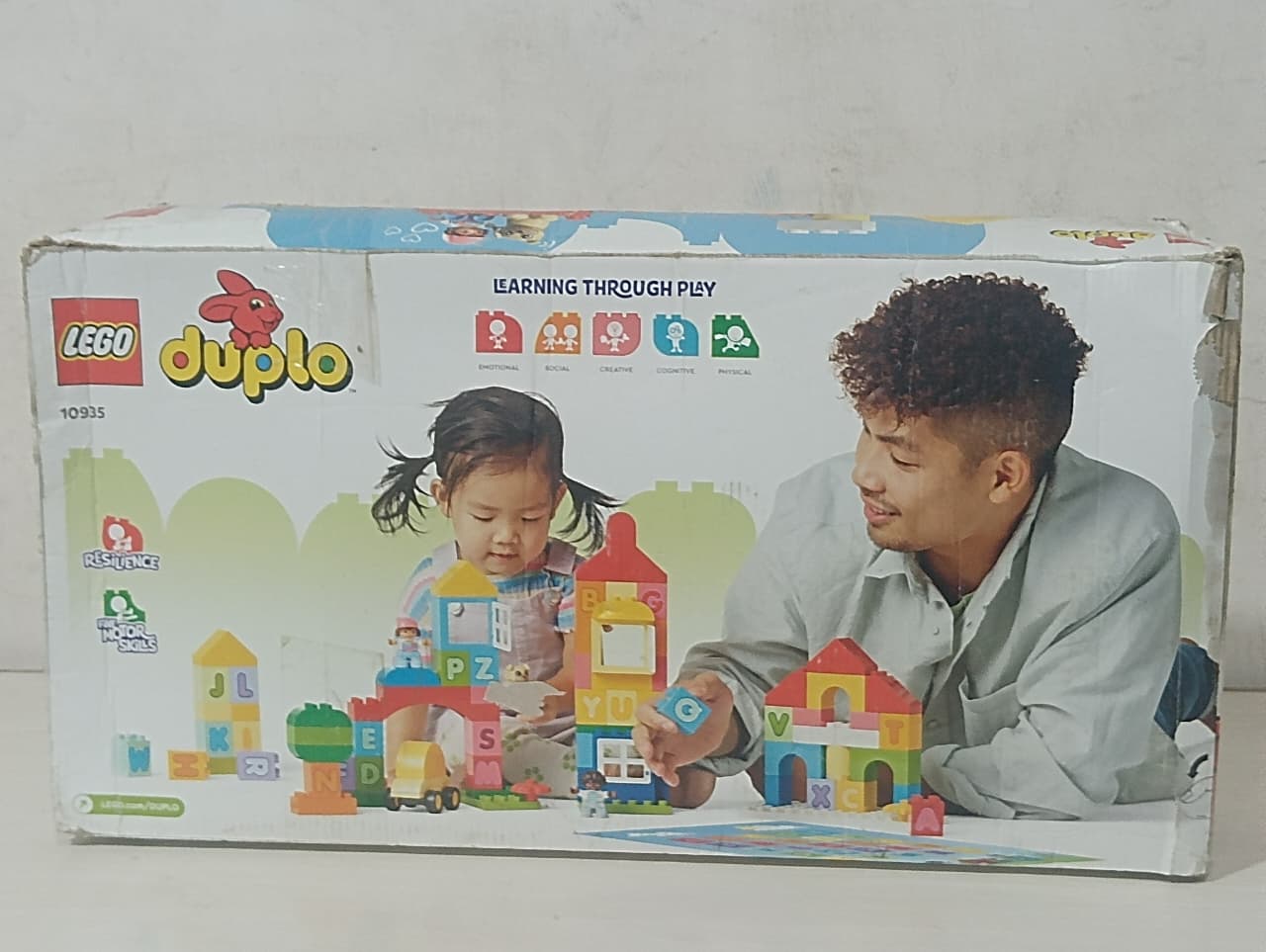 Lego 10935 DUPLO Classic Alphabet Town Building Toy Set - 87 Pieces - Multicolor (Box Damaged)