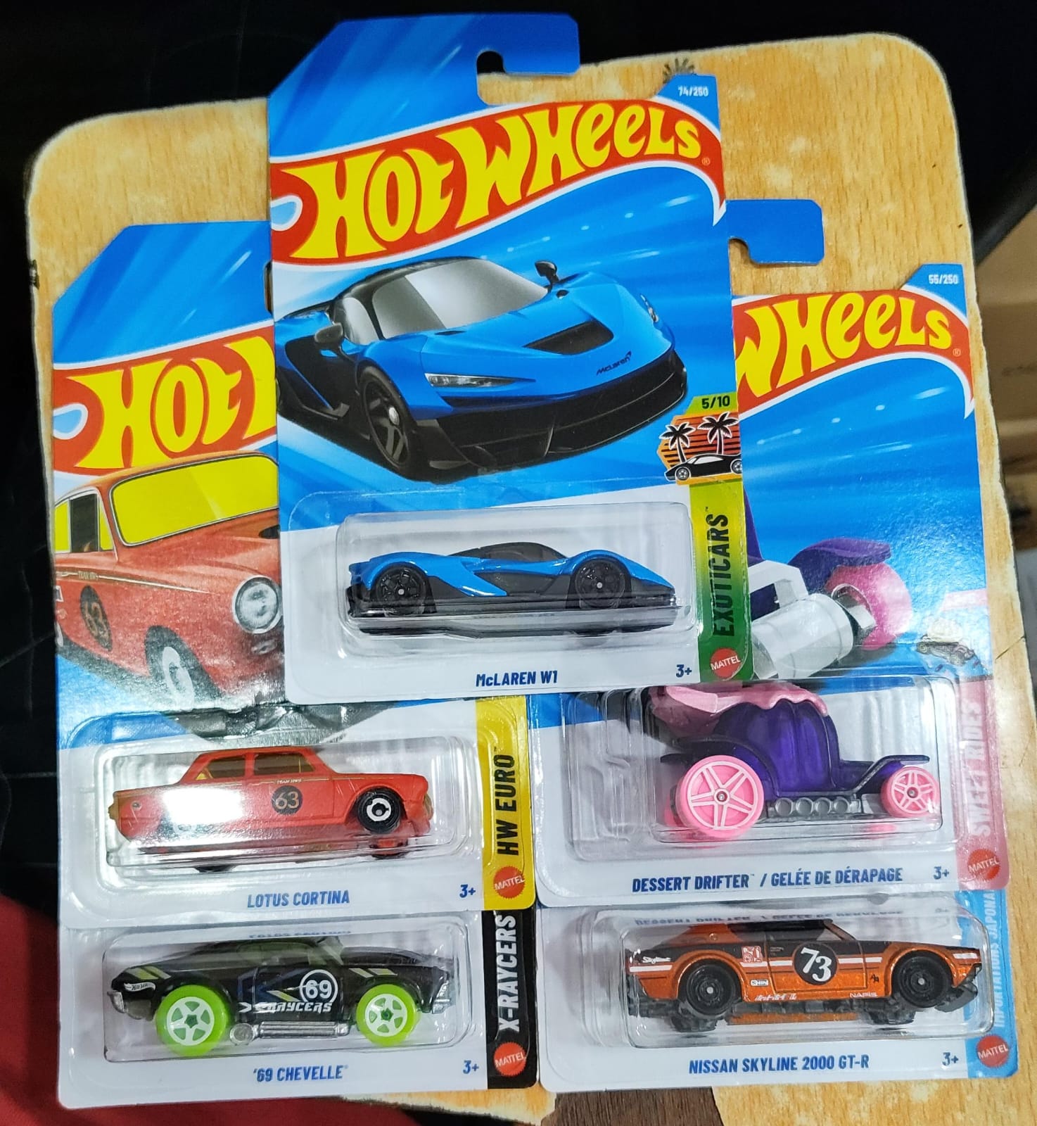 Hot Wheels Mainline - D Case 2026 - Combo Pack of 5 Cars