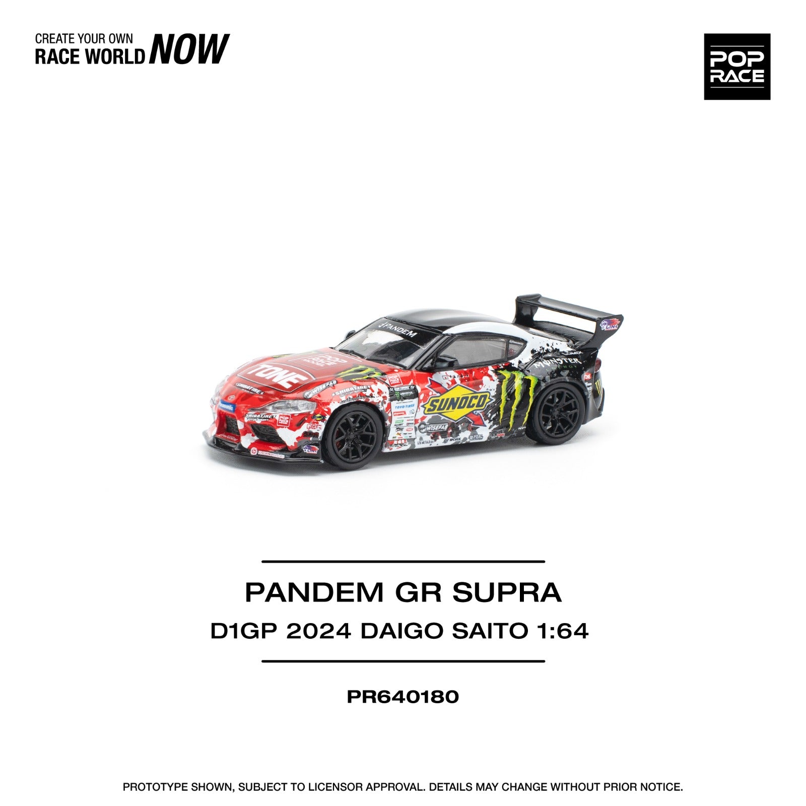 PANDEM GR Supra D1GP 2024 Daigo Saito Edition - 1:64 Scale - PR640180