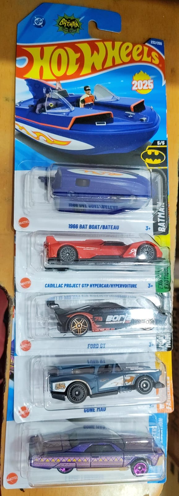 Hot Wheels Mainline - Mix Combo - Combo Pack of 5 Cars