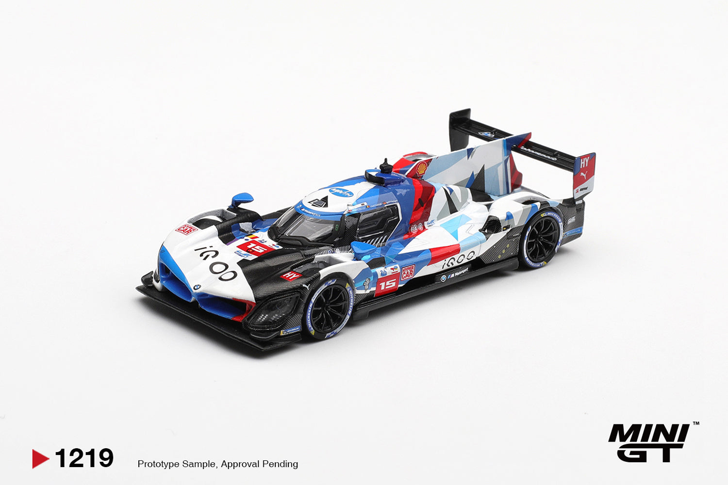 [Pre-Order] Mini GT #1219 : BMW M Hybrid V8 Hypercar #15 BMW M TEAM WRT 2024 Le Mans 24 Hrs - Box Packing