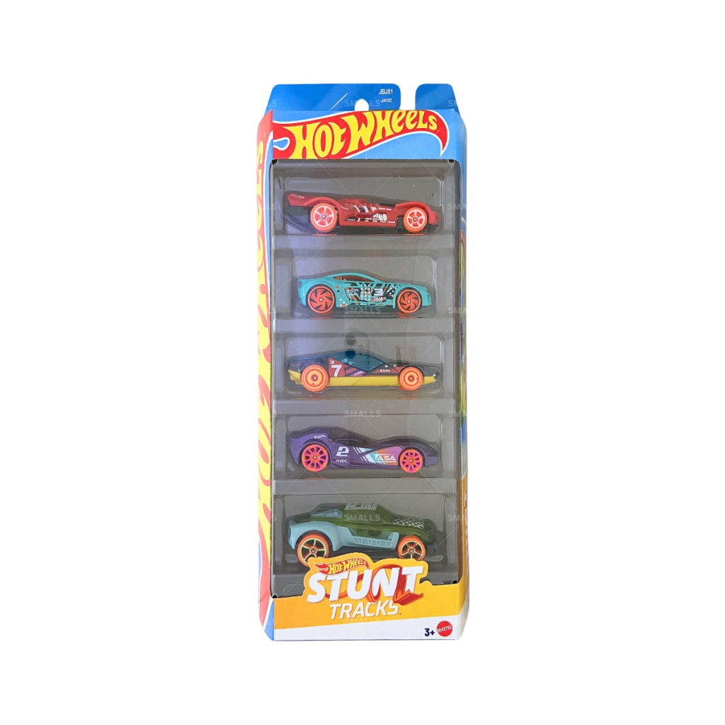 Hot Wheels - Stunt Tracks Car - Set of 5 - Multicolor - JBJ81