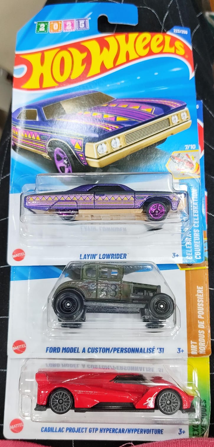 Hot Wheels Mainline - Combo Pack of 3 Cars - P Case & N Case Combo - Long Card (0)