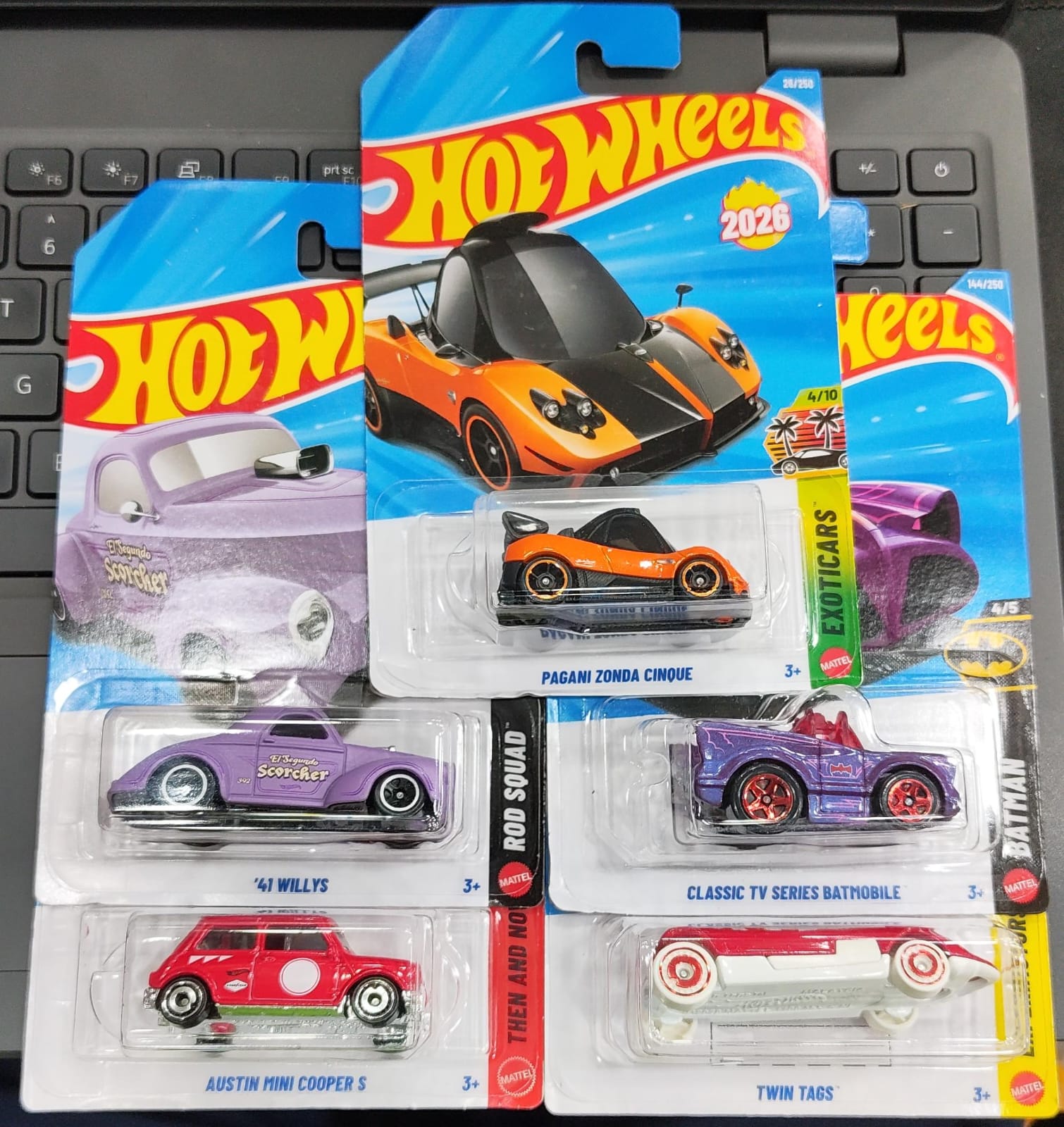 Hot Wheels Mainline - Combo Pack of 5 Cars - Long Card - H Case 2026