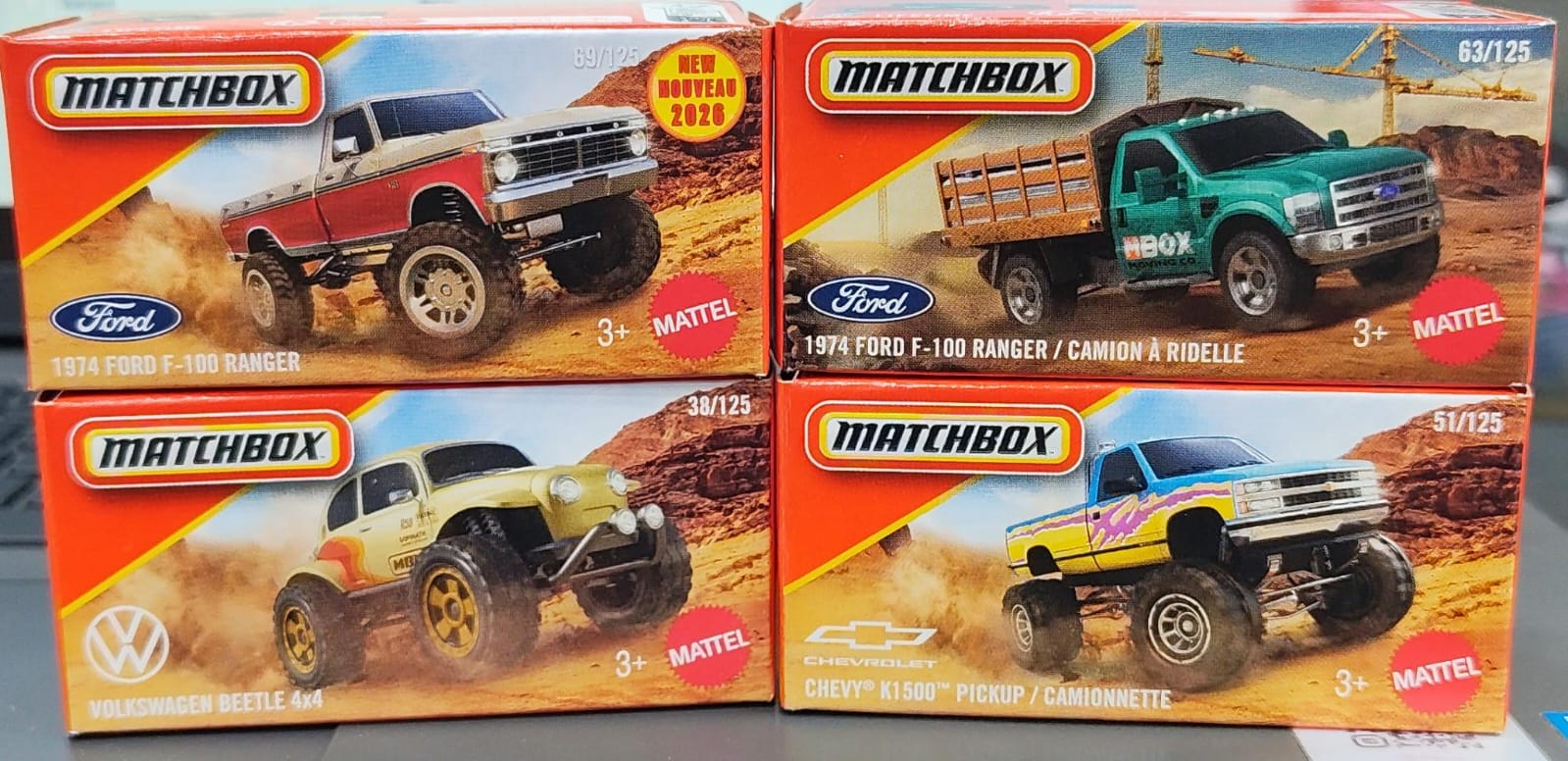 Matchbox Mainline - Combo Pack of 4 Cars - DNK70 - 002