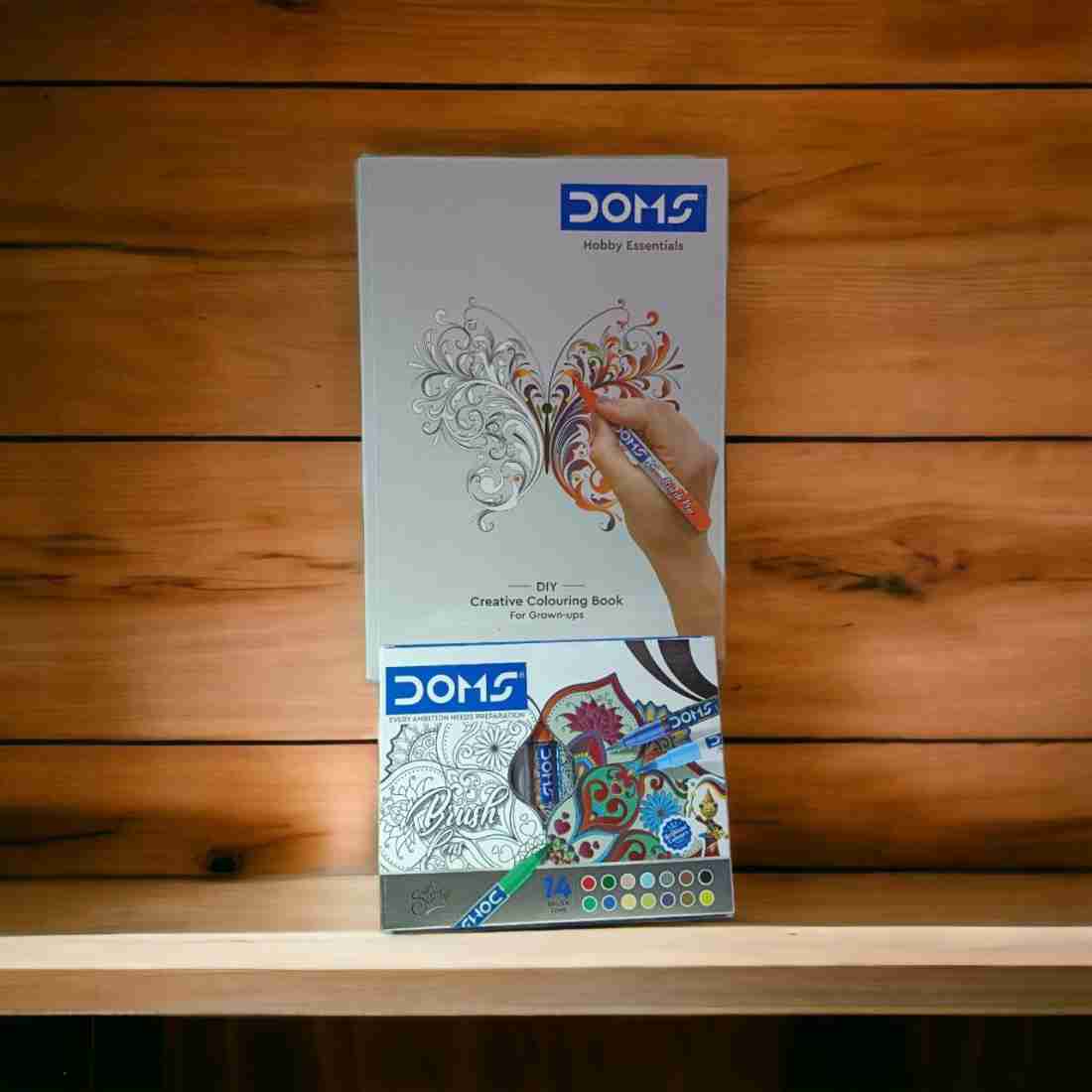 DOMS DIY Creative Colouring Kit | Hobby Essentials | Cut-Colour-Laminate-Frame