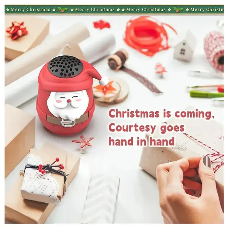 Cots and Cuddles Santa Claus Design Bluetooth Speaker for Kids - Christmas Themed