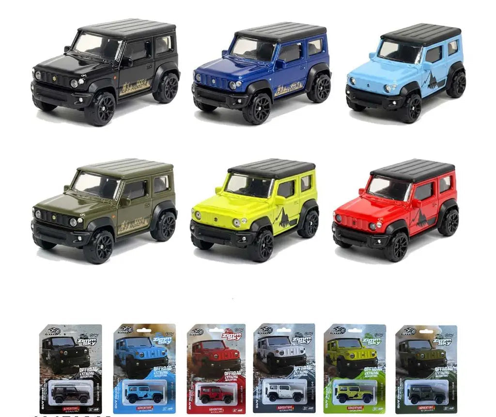 Detsky Premium Zimmy Die Cast Car – Multicolor - Pack of 4 Pcs - Color & Design May Vary
