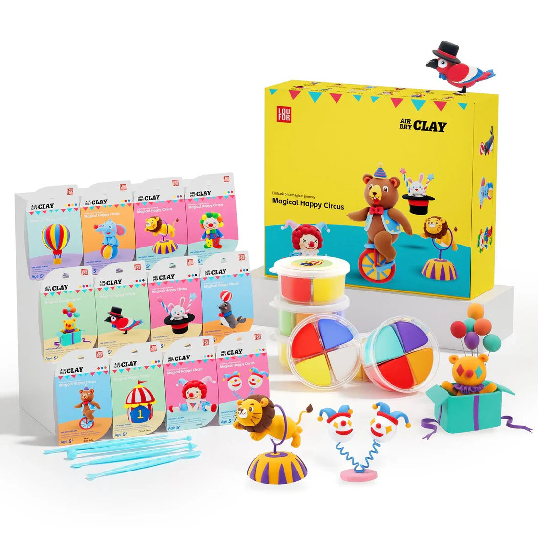 Cots and Cuddles Cute Air Dry Clay DIY Kits for Kids | 1 pcs | Random Design