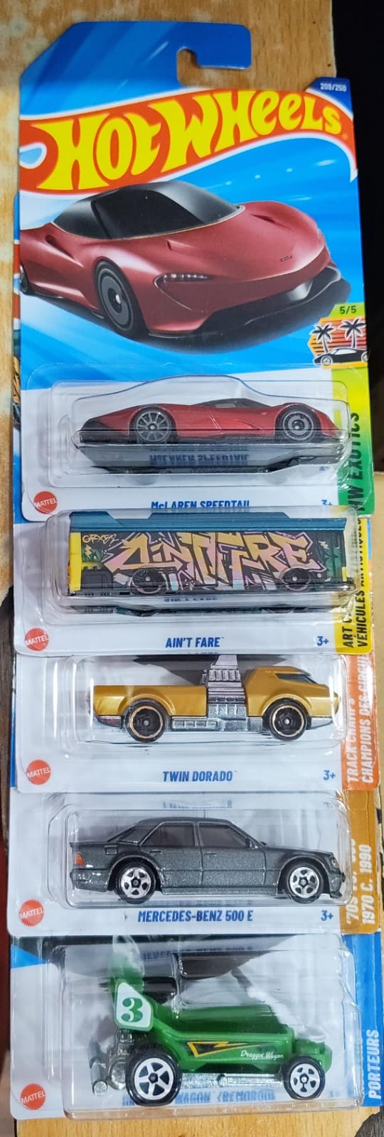 Hot Wheels Mainline - Mix Combo - Combo Pack of 5 Cars - 7