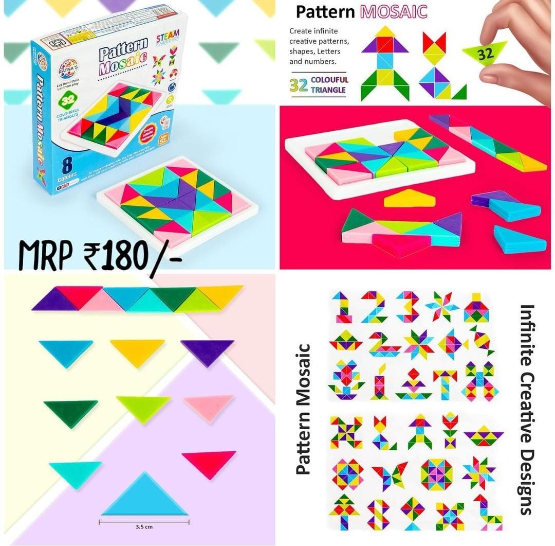 Ratna's Pattern Mosaic - Multicolor