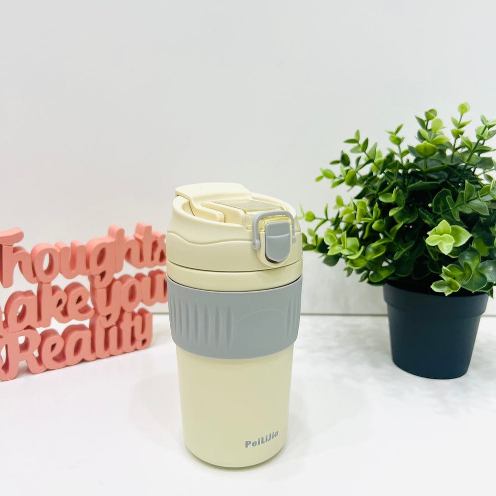 Vacuum Insulated Stainless Steel Travel Coffee Mug - 480ml | Leak-Proof & Spill-Proof Tumbler with Lid