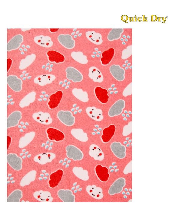 Quick Dry Baby Bed Protector Vibro Deer Print Sheet - Medium
