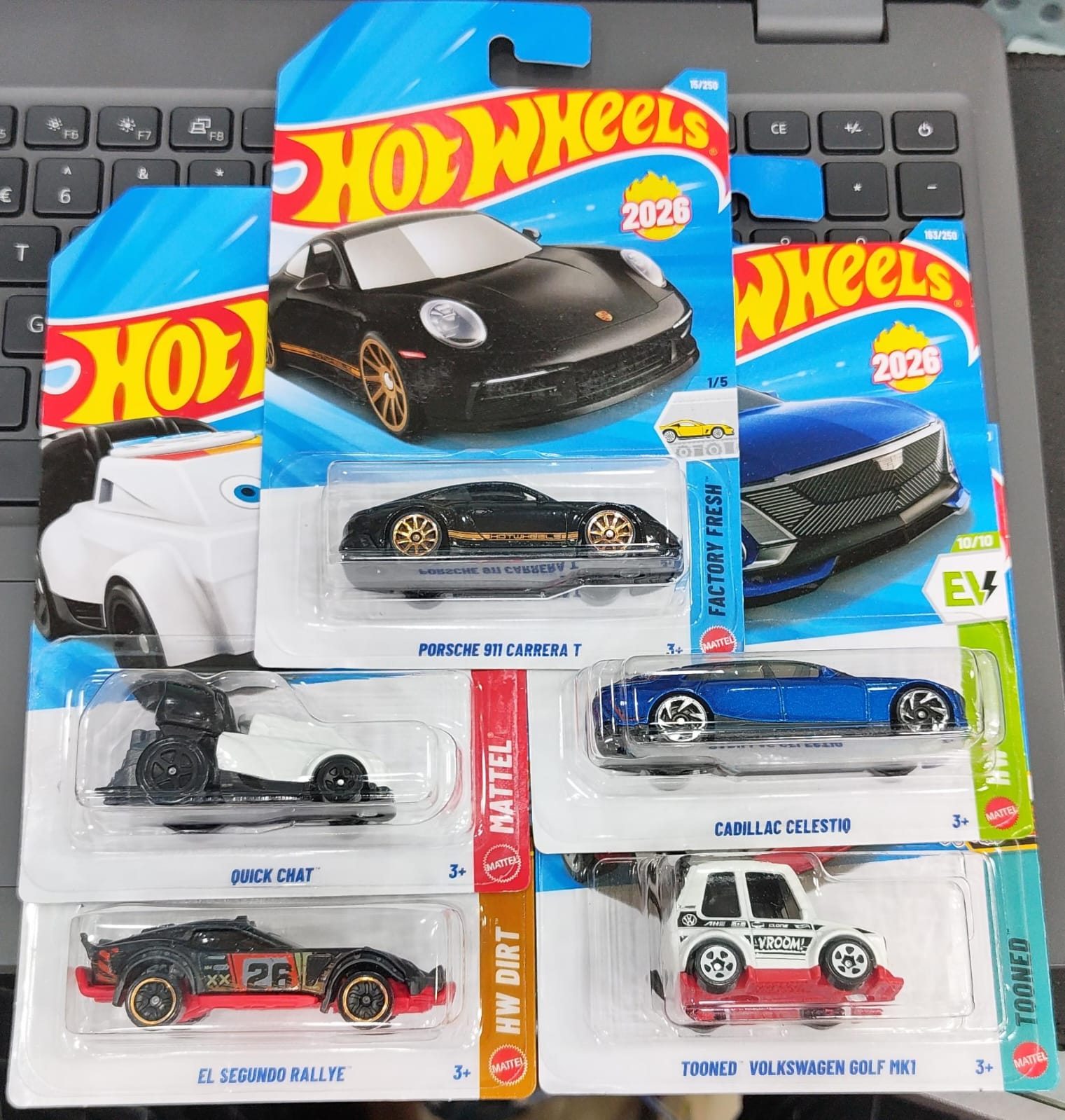 Hot Wheels Mainline - Combo Pack of 5 Cars - Long Card - H Case 2026 - 01