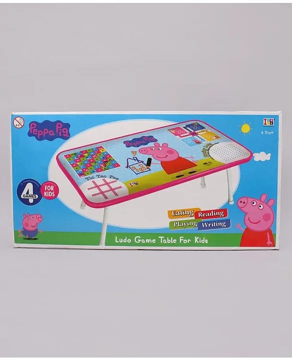 Itoys Ludo Game Table with Dice | Study table | Laptop Table | Assorted | Multicolor