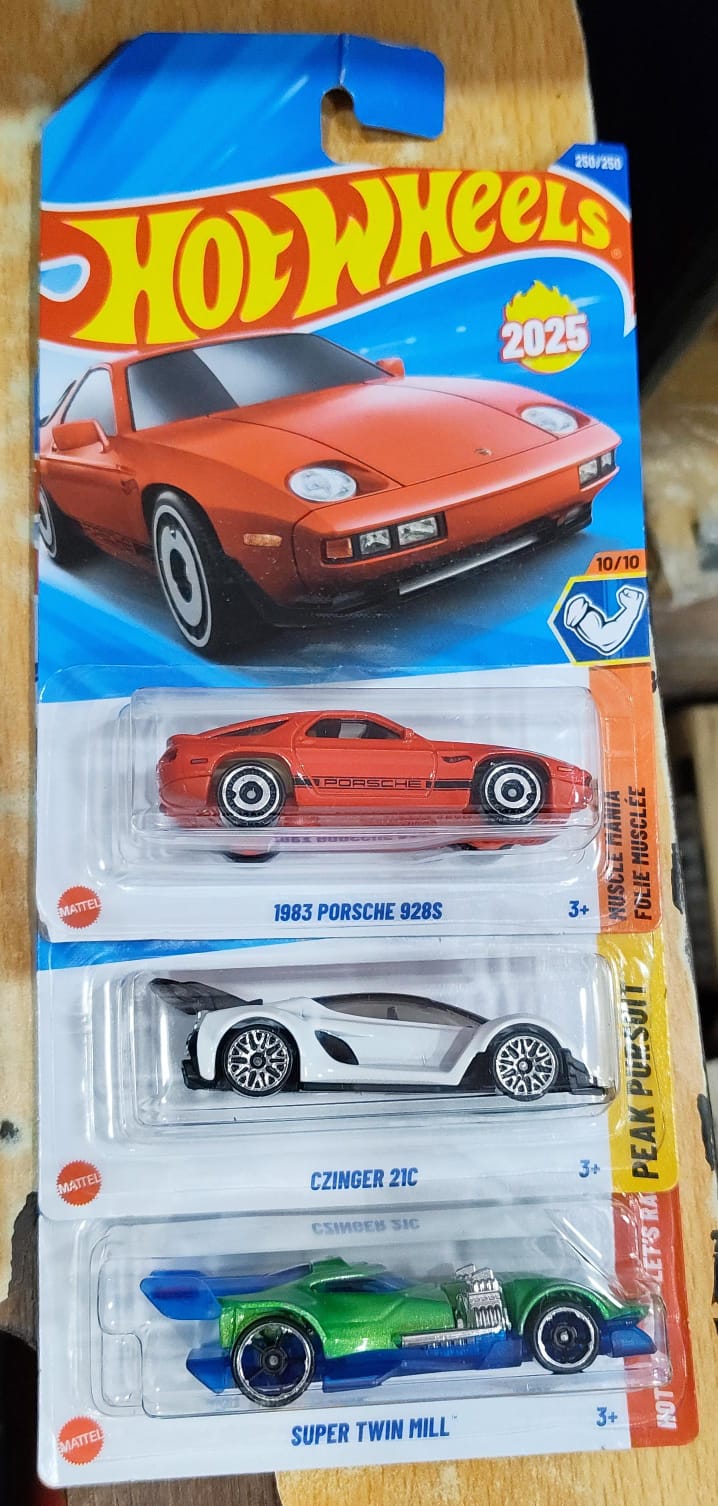 Hot Wheels Mainline - P Case 2025 - Combo Pack of 3 Cars - (2)