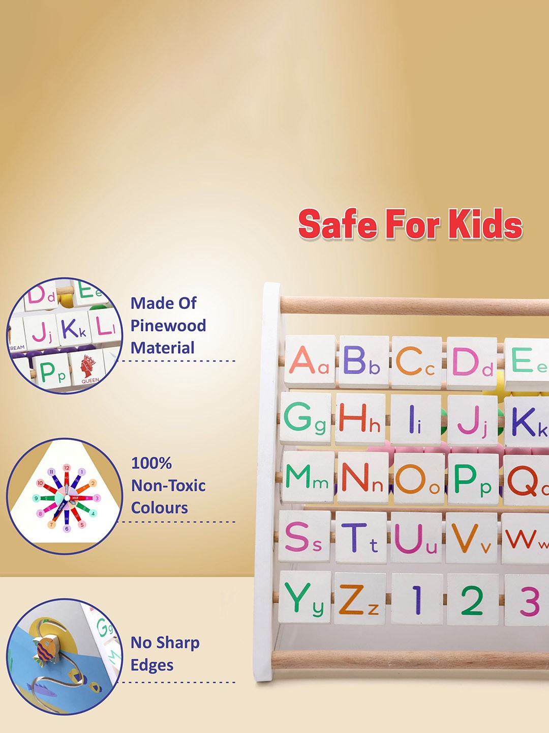 CHANAK 5-in-1 Alphabet Toy Toy Learning and Development Toys | Multicolor