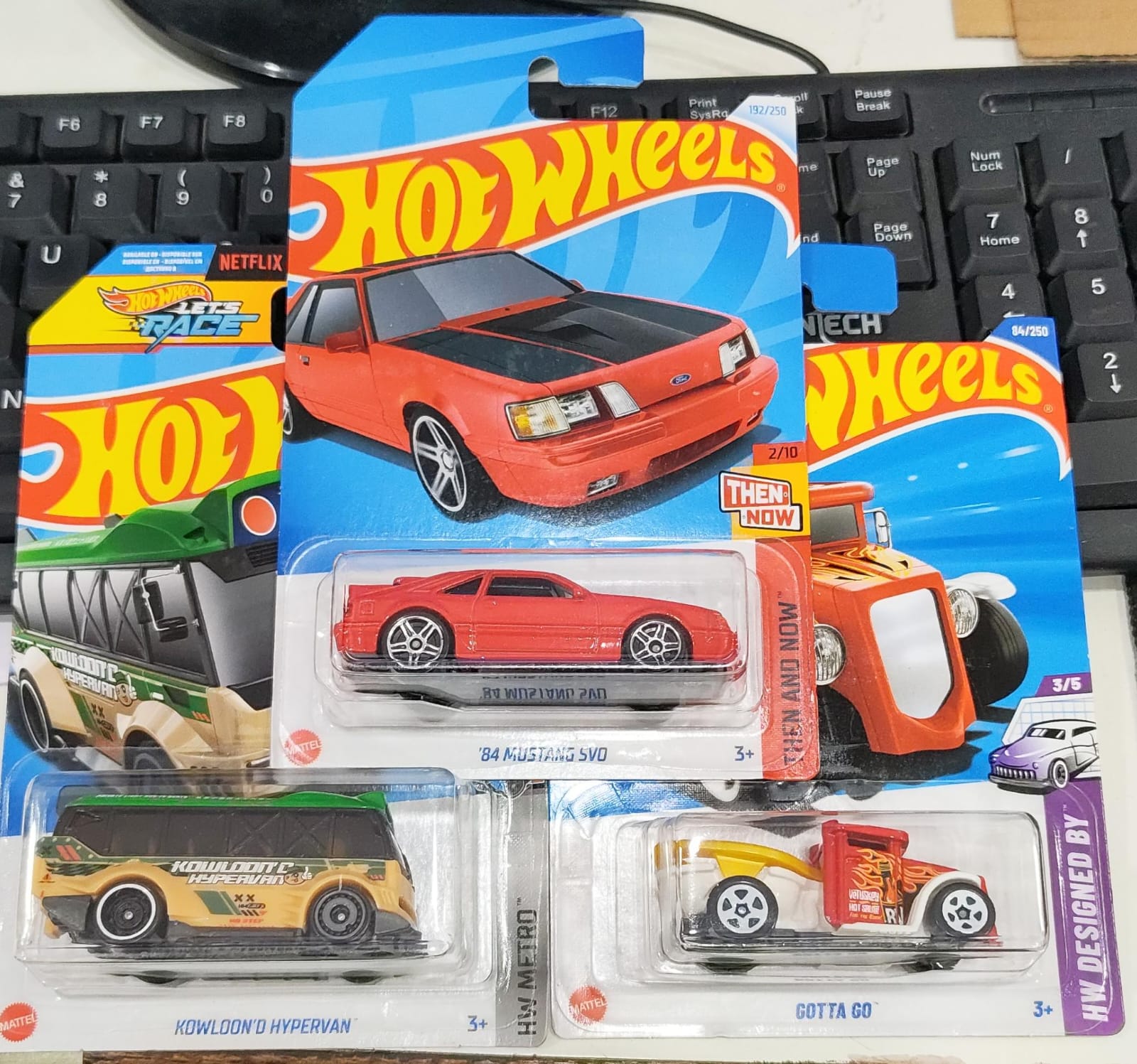 Hot Wheels Mainline - Mix Combo Pack of 3 Cars - Long Card - 001
