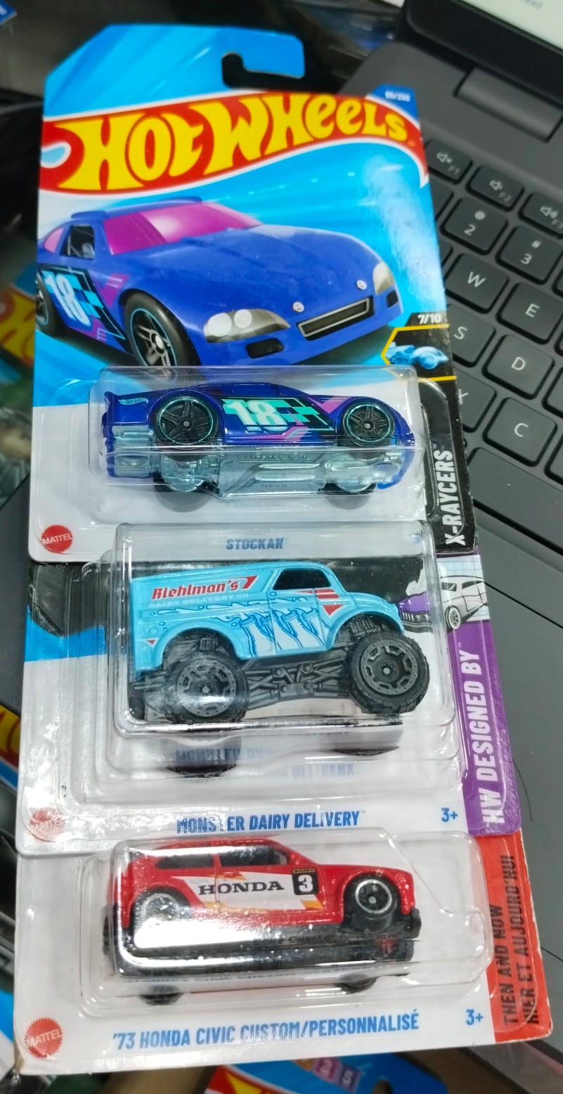 Hot Wheels Mainline - M Case 2025 - Combo Car 3 Pcs - Long Card