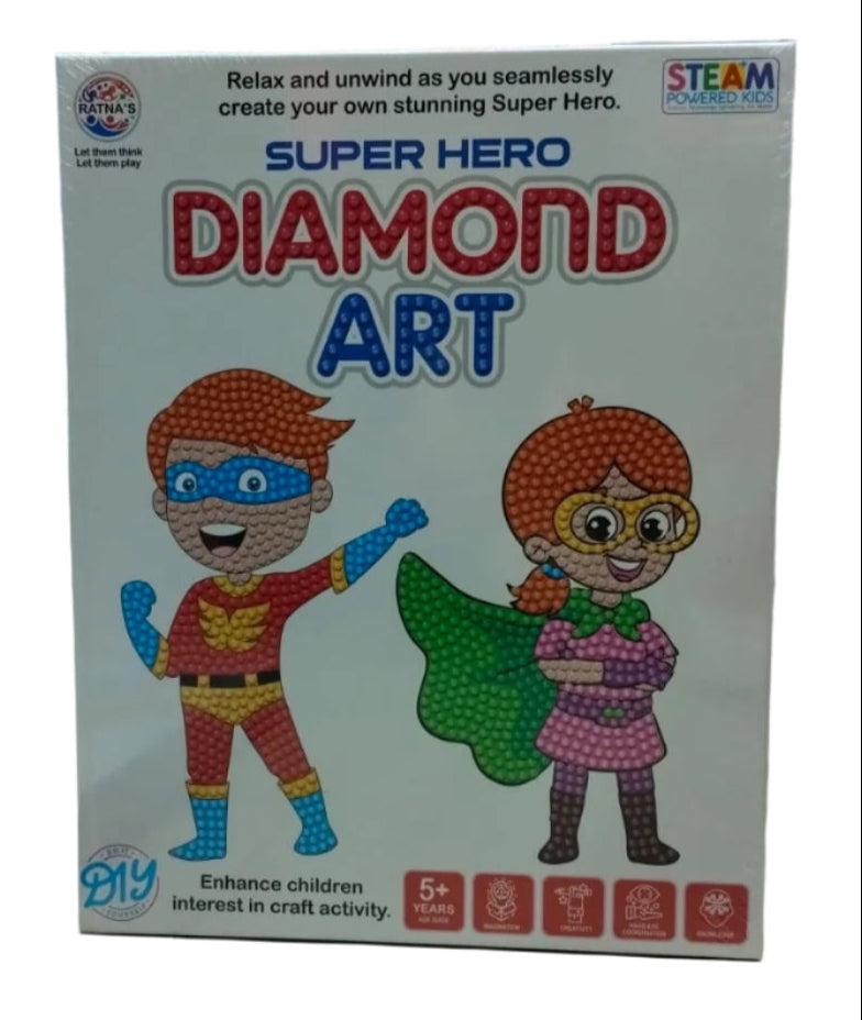 Ratna Diamond Art DIY Kit for Kids - Multicolor