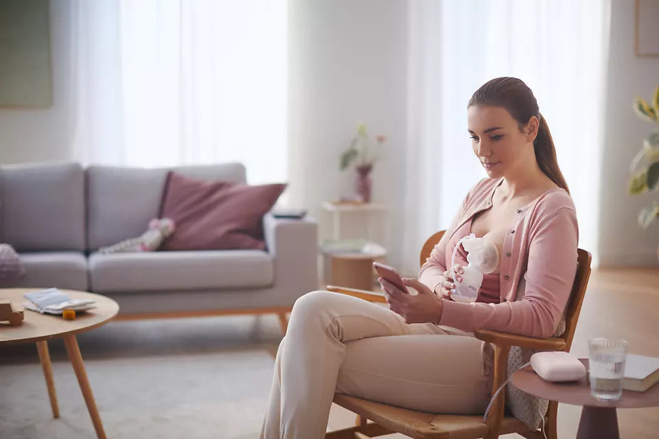 Philips Avent Electric Single Breast Pump, Personalised Experience, Flexible Silicone Cushion, Bottle, Natural Motion Technology, Quiet Motor | Multicolor | SCF395/11