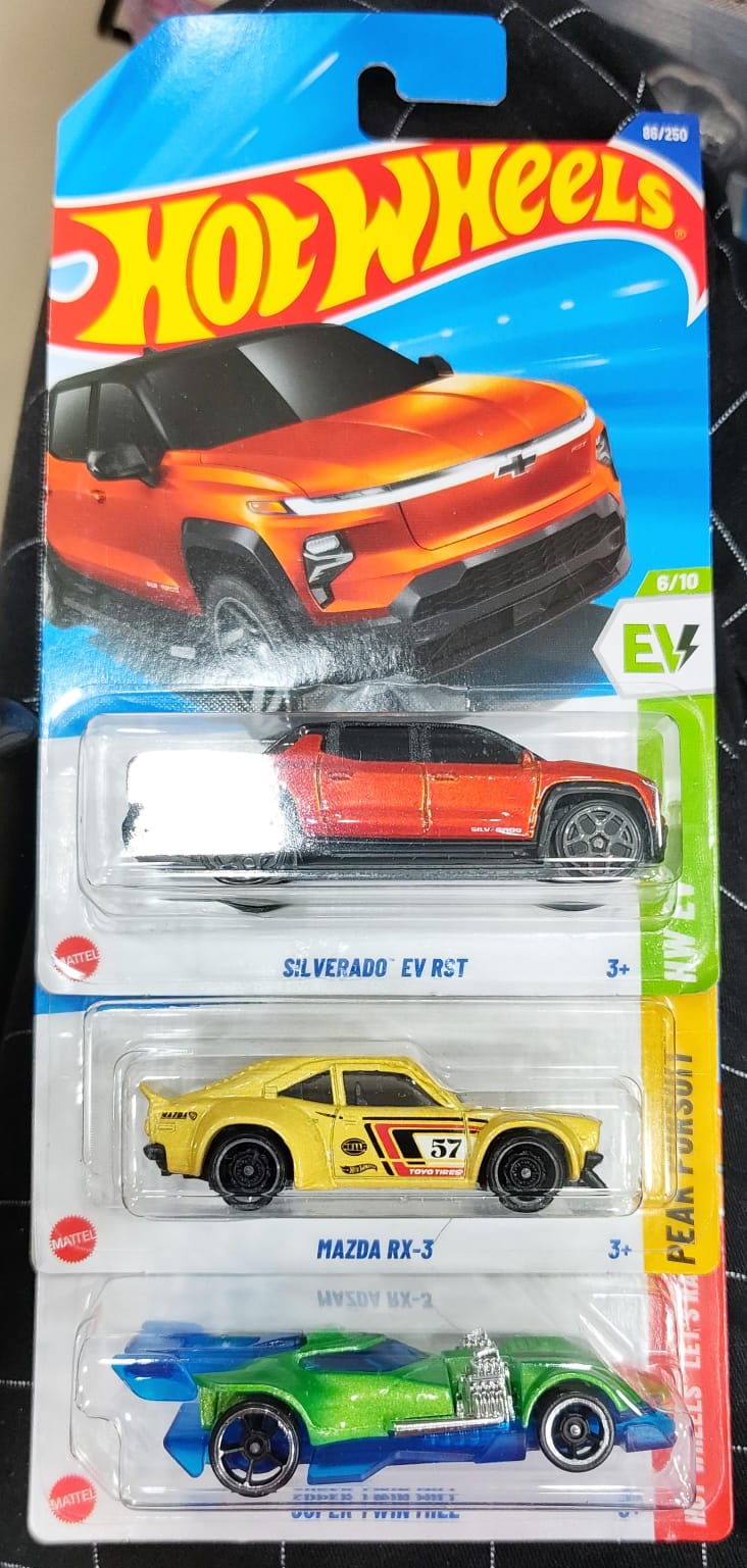 Hot Wheels Mainline - Combo Pack of 3 Cars - P Case & N Case Combo - Long Card (0)