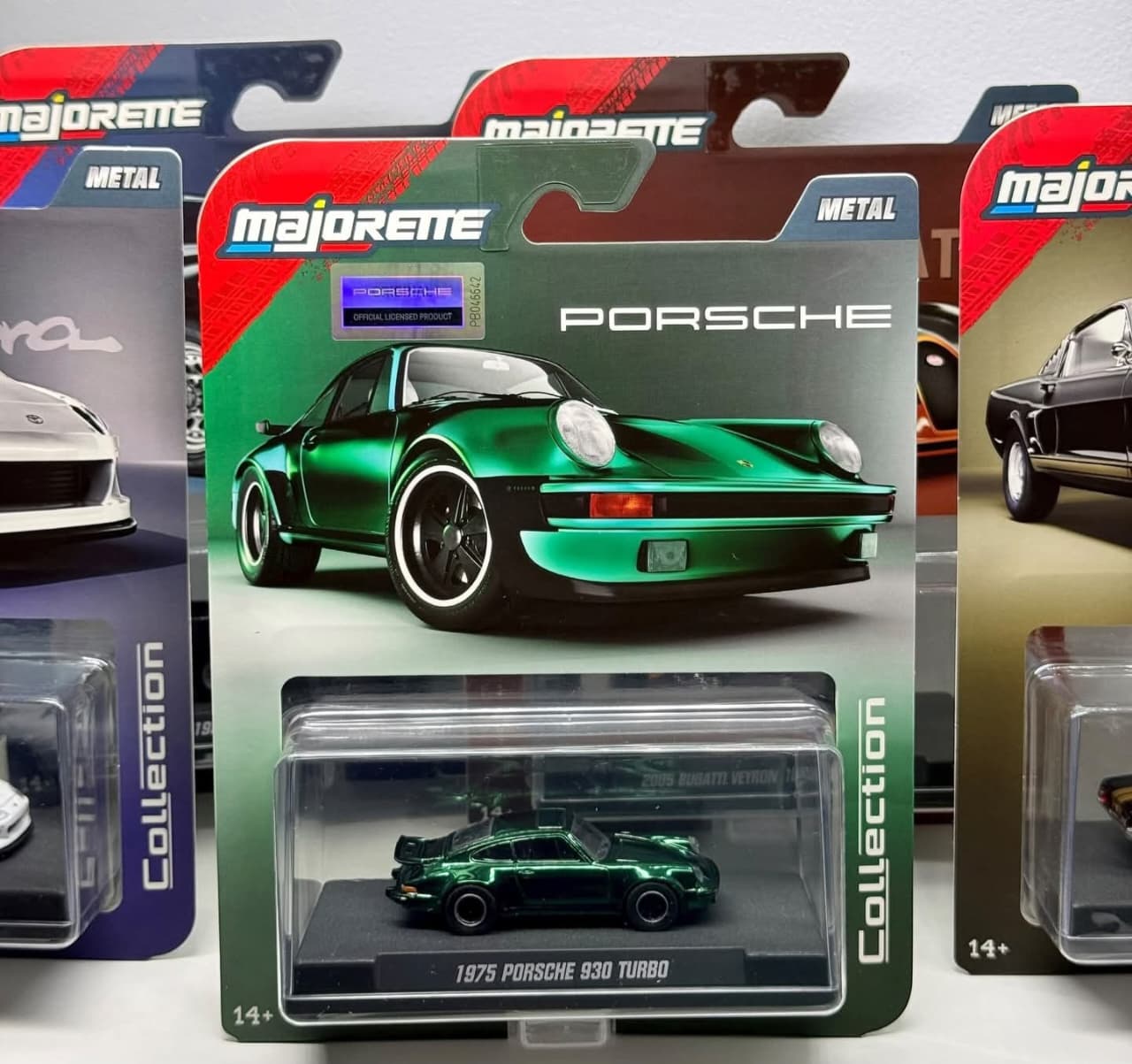 Majorette - Collector Edition -Combo Pack of 2 Cars  - 1975 Porsche 930 Turbo & 1985 Toyota Hilux SR5 Pickup