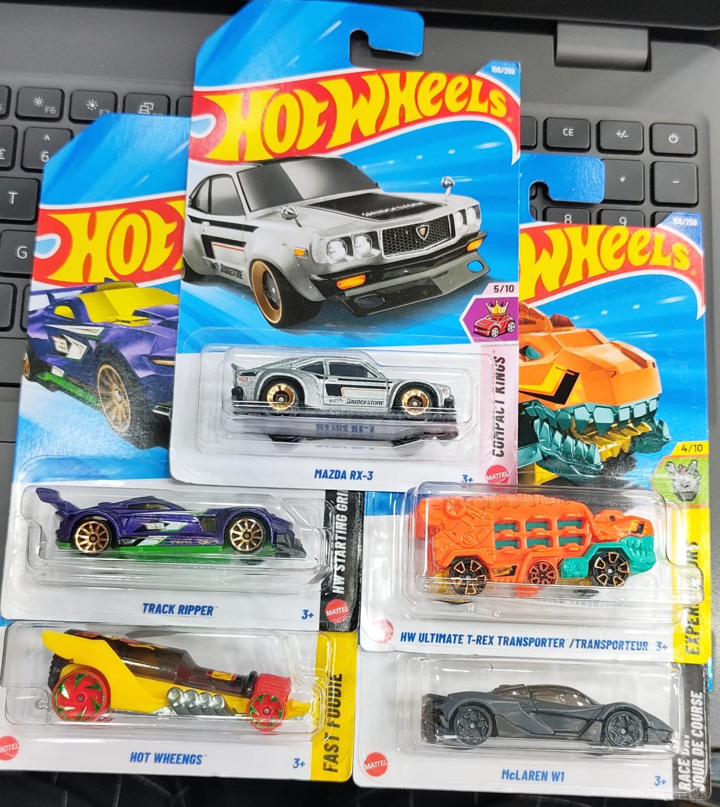 Hot Wheels Mainline - Mix Combo Pack of 5 Cars - Long Card - 001