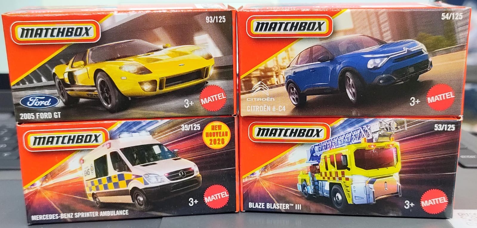 Matchbox Mainline - Combo Pack of 4 Cars - DNK70 - 001