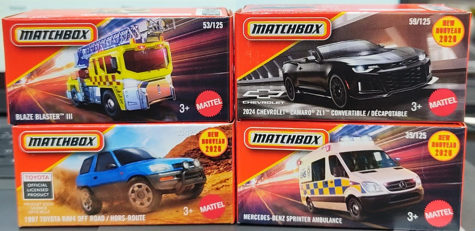 Matchbox Mainline - Combo Pack of 4 Cars - DNK70 - 003