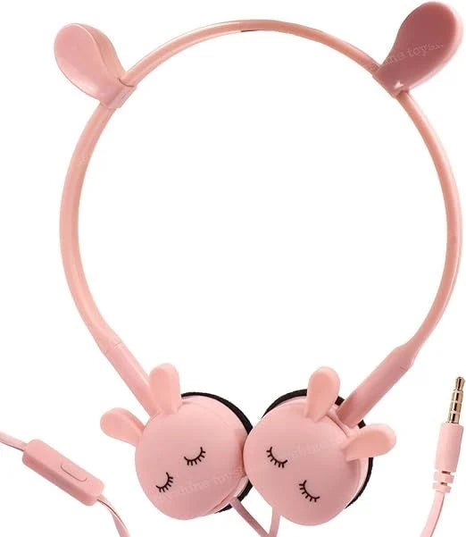 Cots and Cuddles Cute Rabbit Wired Earphone – Stylish Headphones, Stereo Earphones