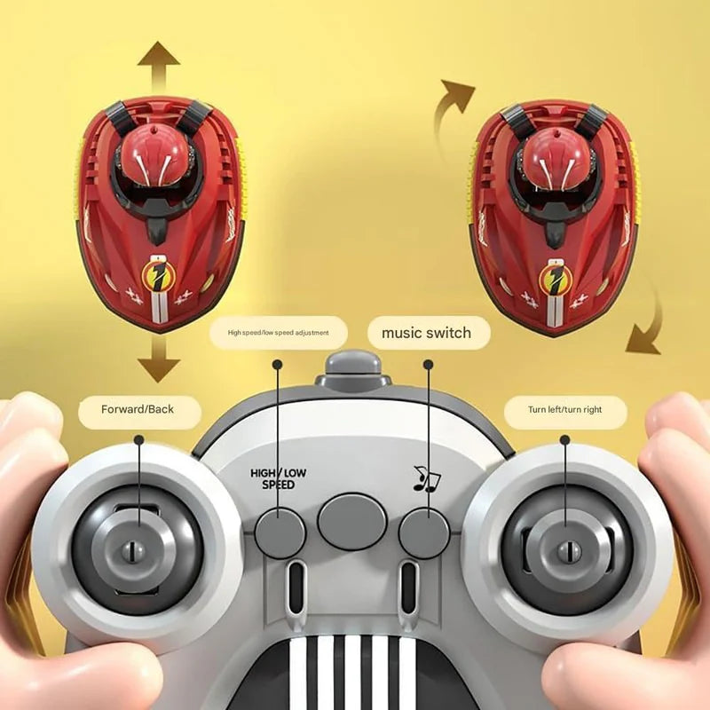 RC Bumper Car Set of 2 Remote-Controlled Bumper Cars with 360 Spins, LED Lights, Sound Effects & Ejecting Drivers Child Play and Kids | 2 Player